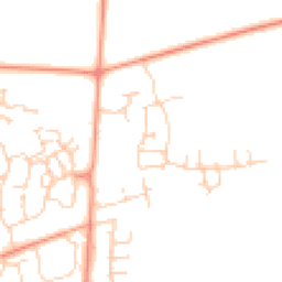 Daytime road noise heatmap for SO51 0DJ