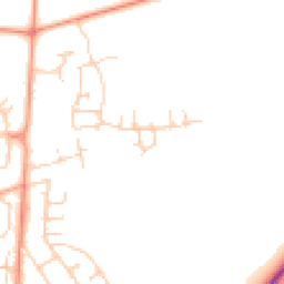 Daytime road noise heatmap for SO51 0DP