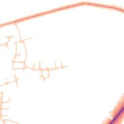 Daytime road noise heatmap for SO51 0DQ