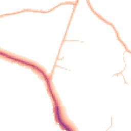 Daytime road noise heatmap for SO51 0NJ