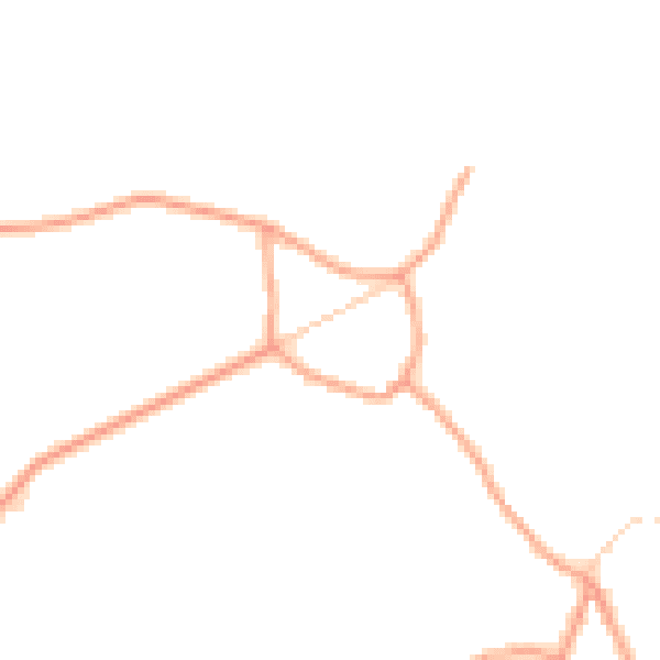 Daytime road noise heatmap for SO51 0NQ
