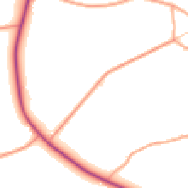 Daytime road noise heatmap for SO51 0NX
