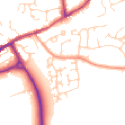 Daytime road noise heatmap for SO51 5AB