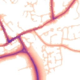 Daytime road noise heatmap for SO51 5AG