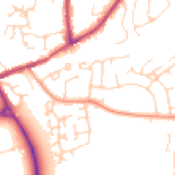 Daytime road noise heatmap for SO51 5AZ