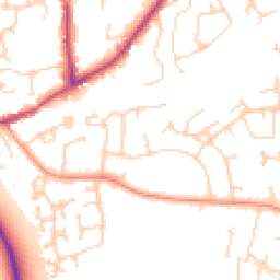 Daytime road noise heatmap for SO51 5BH