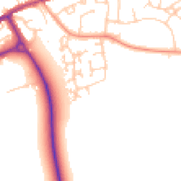 Daytime road noise heatmap for SO51 5PF