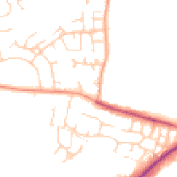Daytime road noise heatmap for SO51 5PL