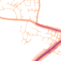 Daytime road noise heatmap for SO51 5RX