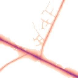 Daytime road noise heatmap for SO51 6AU