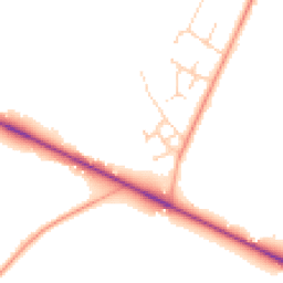 Daytime road noise heatmap for SO51 6AY