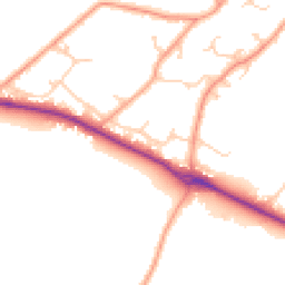 Daytime road noise heatmap for SO51 6BP