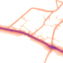 Daytime road noise heatmap for SO51 6BZ