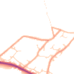 Daytime road noise heatmap for SO51 6DA
