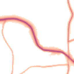 Daytime road noise heatmap for SO51 6FD