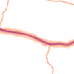 Daytime road noise heatmap for SO51 6FP