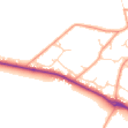Daytime road noise heatmap for SO51 6GT