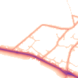 Daytime road noise heatmap for SO51 6GW