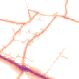 Daytime road noise heatmap for SO51 6RH