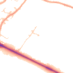 Daytime road noise heatmap for SO51 6RJ