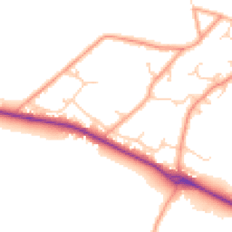 Daytime road noise heatmap for SO51 6RN