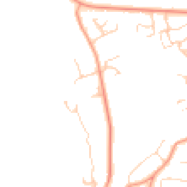 Daytime road noise heatmap for SO51 7AG