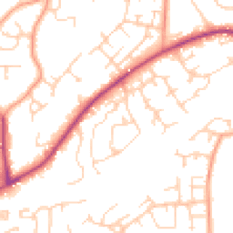 Daytime road noise heatmap for SO51 7JA