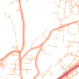 Daytime road noise heatmap for SO51 7JZ
