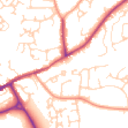 Daytime road noise heatmap for SO51 7NP