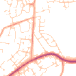 Daytime road noise heatmap for SO51 7NY
