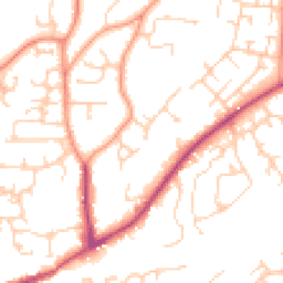 Daytime road noise heatmap for SO51 7QE