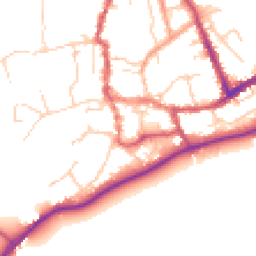 Daytime road noise heatmap for SO51 8AL