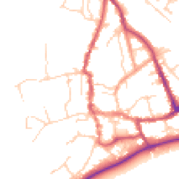 Daytime road noise heatmap for SO51 8BU