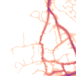 Daytime road noise heatmap for SO51 8FY