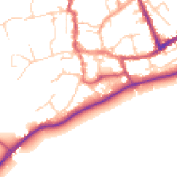Daytime road noise heatmap for SO51 8GR