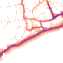 Daytime road noise heatmap for SO51 8GT