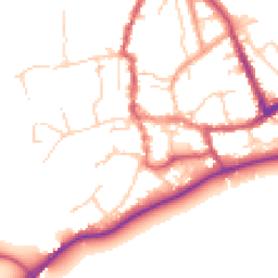 Daytime road noise heatmap for SO51 8GY