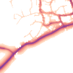 Daytime road noise heatmap for SO51 8HL