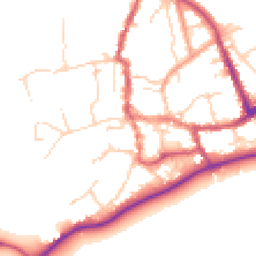 Daytime road noise heatmap for SO51 8JR