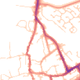 Daytime road noise heatmap for SO51 8JU