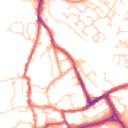 Daytime road noise heatmap for SO51 8LH