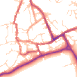 Daytime road noise heatmap for SO51 8TB