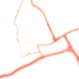 Night-time road noise heatmap for SO51 8TB