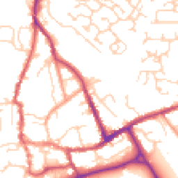 Daytime road noise heatmap for SO51 8WH