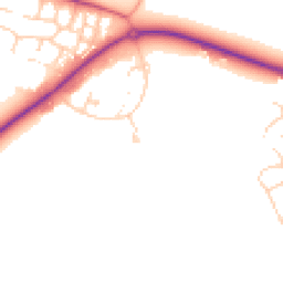 Daytime road noise heatmap for SO51 9DF