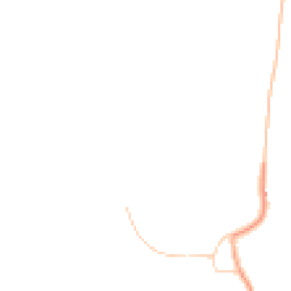 Daytime road noise heatmap for SO51 9LE