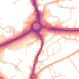 Daytime road noise heatmap for SP10 1AE