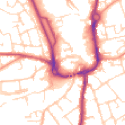 Daytime road noise heatmap for SP10 1BG
