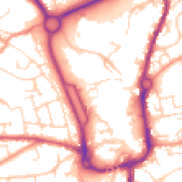 Daytime road noise heatmap for SP10 1DB