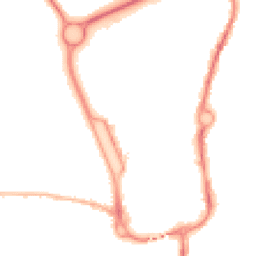 Night-time road noise heatmap for SP10 1DB